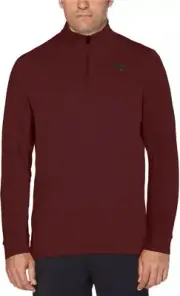 NWT Callaway Mens Tech Fleece Quarter Zip Pullover XL Fig Maroon MSRP: $80