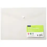 J.Burrows Recycled Antibacterial A4 Document Wallet Clear