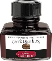 Herbin Fountain Pen Ink - 30ml Bottled - Café des Iles