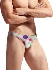 [Generic] Petite Lingerie Men's Underwear Fit Translucent Ice Silk Low Waist Buckle G String Pants T Pants 2 Items Or Less