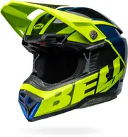 Bell Moto-10 Spherical Sliced, motocross helmet , color: Blue/Black/Neon-Yellow , size: L
