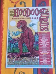HOODOO GURUS 2024 AUSTRALIA TOUR POSTER - Laminated - Perfect To Frame & NEW!!!