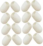 FOMIYES 1set Beauty Ball Face Cleaning Balls Face Cleaning Supplies Silkworm Balls for Face Cleaning Natural Silkworm Balls Facial Care Balls Natural Silk Balls Face Cleaners Beige 20pcs