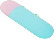 HEALEEP Portable Toothbrush and Toothpaste Storage Case PP Holder Box for Travel and Camping Adorable Pink Light Blue Multi Functional Toothbrush Travel Cup for Daily Use