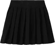 [TIBE PINCESS] Girls Knit Pleated Skirt Vintage Toddler High Waist Tennis Skirt Kids Mini Scooter Skirt