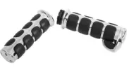 NEW KURYAKYN 6212 ISO-Grips - Black/Chrome - HARLEY/LOW RIDER/SOFTAIL