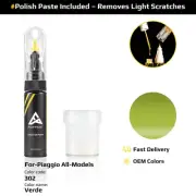Touch Up Paint For Piaggio All Models 302 Verde With Polish Paste
