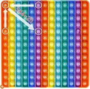 Multiplication Addition Game - 12x12 Pop-it, Multiplication Pop Toy, Multiplication Chart Math Games, 2-in-1 Learning Games Math Toys for Kids Adult ADHD Autism Early Education Math Game