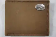 ZEP PRO Oklahoma State Cowboys Crazy Horse Leather bifold Wallet Tin Gift Box