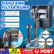 New Sunsun Aquarium Fish Tank Hang On Filter 300L/H 400L/H 600L/H 2W 5W 8W AU