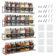 Spice Rack Wall Mount Organizer for Cabinet, Pantry, and Tiny Kitchen - Space...