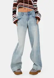 [dELiA*s by Dolls Kill] Where To Next Baggy Low Rise Jeans