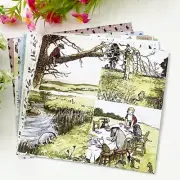 Winnie The Pooh Bear Themed - Vintage Style Craft Paper -Junk Journal -Scrapbook