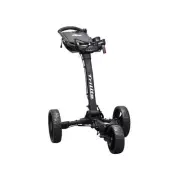 Tri Lite Deluxe Golf Buggy Black 3 Wheel Golf Push Buggy 5.5kg