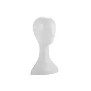 Plastic Female Mannequin Wig Hair Hat Scarf Manikin Head Model Display White