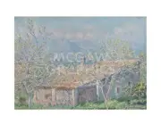 Gardener's House at Antibes 1888, Claude Oscar Monet, Wall Decor Art 11" x 14"