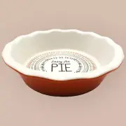 Celebrate It Ceramic "Easy As Pie" Mini Pie Plate 6" Orange Baking Dish