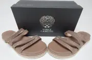 Vince Camuto Rallsan Sz US 8 M EU 38.5 Women's Leather Espadrille Sandals Taupe