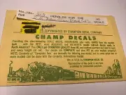 HO Champ Decals HO Scale HH-313 Great Northern GN Herald NIP