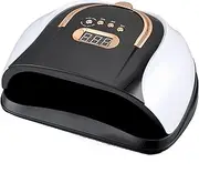 LED Nail Lamp, Professional Gel Nail Polish Dryer with 57 Dual Light Source Lamp Beads and Intelligent 3-Speed Timing, Not Hurt Hands, for Salon Home Party