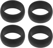 Totority 4Pcs Softer Silicone Finger Rings for Men Sports Accessory Flexible Breathable Design for Active Avoid Ring Damage Sports and Activities