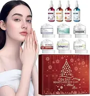 Makeup Advent Calendar,Beauty Advent Calendar Christmas Surprise | 24-Day Beauty Advent Calendar 24 Variety Skincare Products Set
