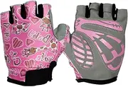 [MOBUTOFU] Outdoor Sports Gloves Gym Gloves Mittens Gloves for Bike Gloves Fitness Anti-Slip Gloves Cylcing Gloves Half Finger Gloves Pink