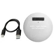 Silver USB3.1 Type C To PCI-E SSD M.2 NVME Enclosure External Reader Converter o