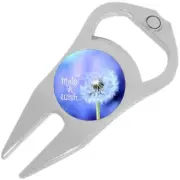 Make a Wish Dandelion Golf Ball Marker Divot Repair Tool Bottle Opener