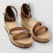 DV By Dolce Vita BANNON Womens Wedge Ankle Strap Espadrilles (Size 10)