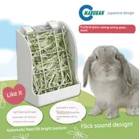 在飛比找松果購物優惠-馬卡固定式彈簧草架 兔子豚鼠小寵物通用 日本原裝省草草架MR
