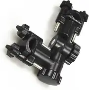 Multi Function Umbrella Bracket Fast Mount Holder for Fishing Chair Wheelchair Stroller More Clamp for Poles Black