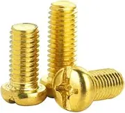 10-50pcs DIN7985 M2 M2.5 M3 m4 m5 m6*4/5/6/8/10/12/16/20/25/30 Brass Round Pan Head Machine Screws(12mm,M3 50pcs)