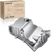A-Premium Engine Oil Pan Sump with Drain Plug Compatible with Audi A4 2002-2006 1.8L, A4 Quattro 2002-2005 1.8L