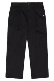 Unisex Stereo Tapered Pants Black
