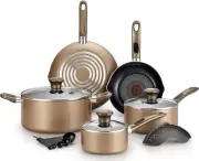T-fal B036SE Excite ProGlide Nonstick Thermo-Spot Heat Indicator Dishwasher O...