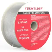 Flux Core Gasless Mig Wire, Mild Steel E71TGS .030-Diameter, 2-Pound Strong A...