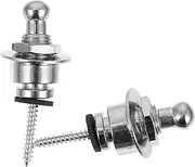 Kisangel 2pcs Slip Guitar Tail Pins Metal Guitar Strap Locks for Acoustic/electric Bass