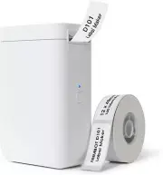 Portable Inkless Thermal Label Printer with Bluetooth - Customizable and Fast