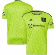 adidas 2022-23 Manchester United Third Jersey - Semi Solar Slime