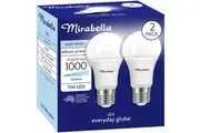 Mirabella Gls Es 11w 1000lm 4000k Cw 2 Pack