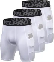 Compression Shorts Men 3 Pack, Dry Fit Compression Underwear Spandex Running ...