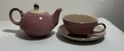 Classic Coffee & Tea - Tea Pot , Cup & Saucer Porcelain Set in Box