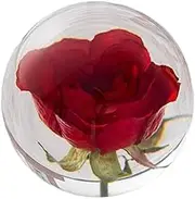 Valentines Day,Crystal Ball with Preserved Flower Rose,3D Inner Clear Sphere Ball,Super Crystal for Liv Flower