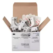 Command Broom Gripper, 3.12 x 1.85 x 3.34, White/Gray, 6 Grippers/16 Strips/Pack