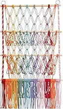 Animal Storage - Stuffed Animals Holder | Animal Storage, 3-Tier Boho Plush Hammock Net With Tassels, Aesthetic Space-Saving Nursery Organizers For Girls Toddler Home Playroom Corner Closet Bedside