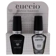 Cuccio Match Makers Set - Hong Kong Harbor by Cuccio for Women - 2 Pc 0.44oz Veneer Soak Of Gel Nail Polish, 0.43oz Colour Nail Polish