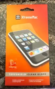 (3 PK) XtremeMac Tuffshield Clear Gloss iPod Touch 3G / 2G ( 3 Screen Shield )