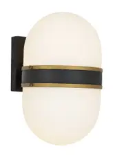 Crystorama 2-Light Capsule Outdoor Sconce
