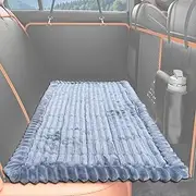 XFEXM Dog Car Bed Mat for Backseat Extender Pet Blanket, Comfort Non-Slip Dog Travel Bed Pad for Cars, SUVs, Trucks, Sedans, Sofas, Easy to Clean (Light Grey, M)